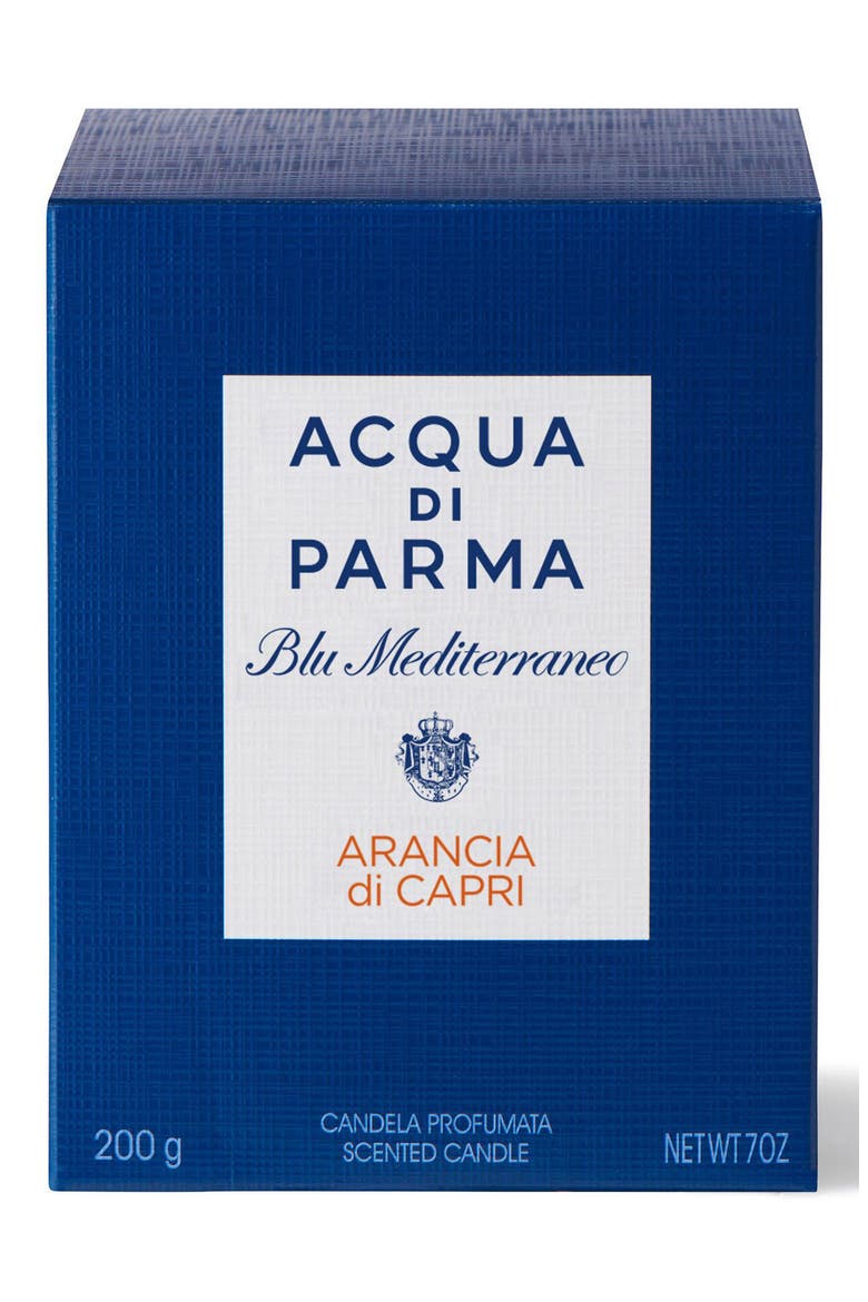 Blu Mediterrano Arancia di Capri Scented Candle, Alternate, color, BLUE