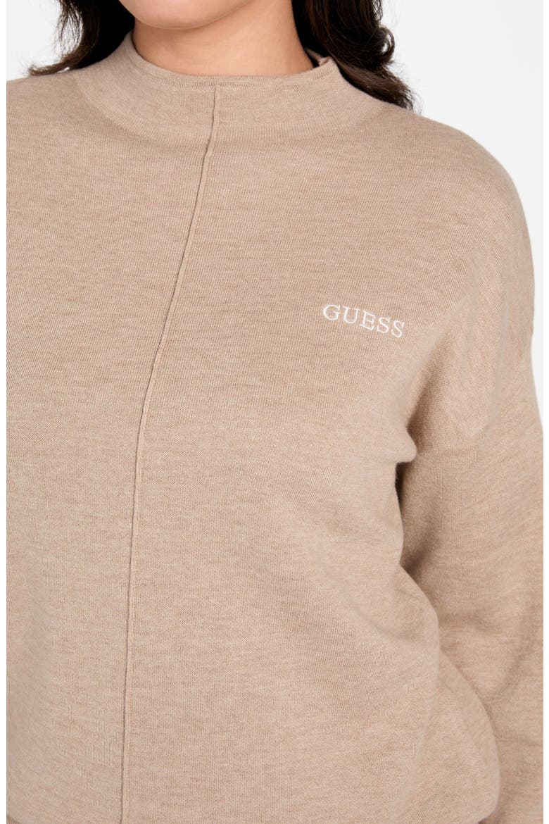 Ursula Funnel Neck Sweater, Alternate, color, BEIGE
