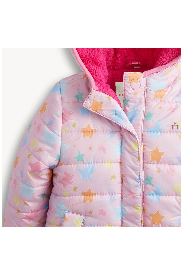 Kids' Stars Puffer Jacket, Alternate, color, PINK