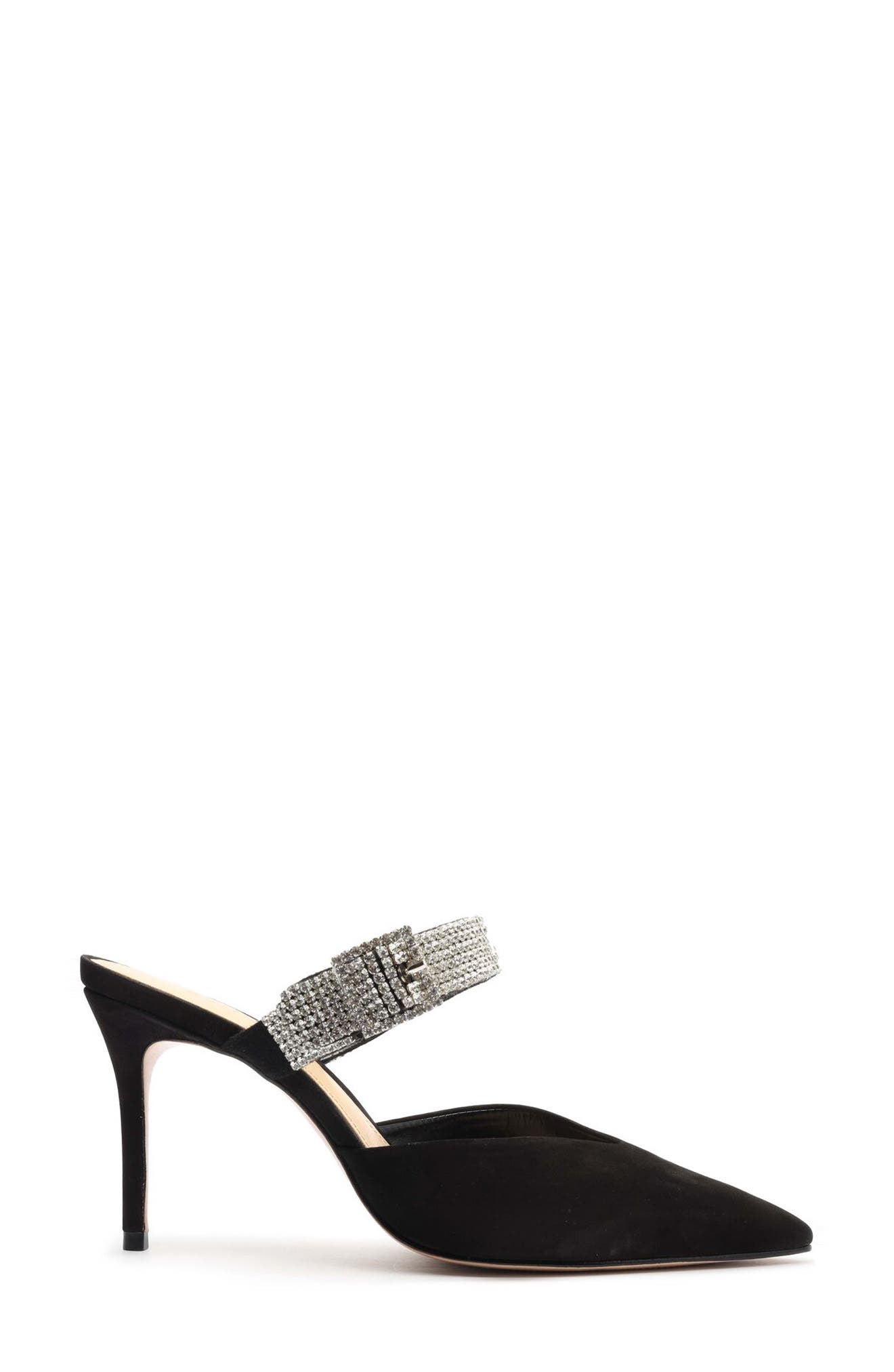 Tishara Pointed Toe Mule, Alternate, color, BLACK/ NIQUEL-CRISTAL