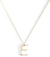 Girls Crew Flutterfly Initial Necklace