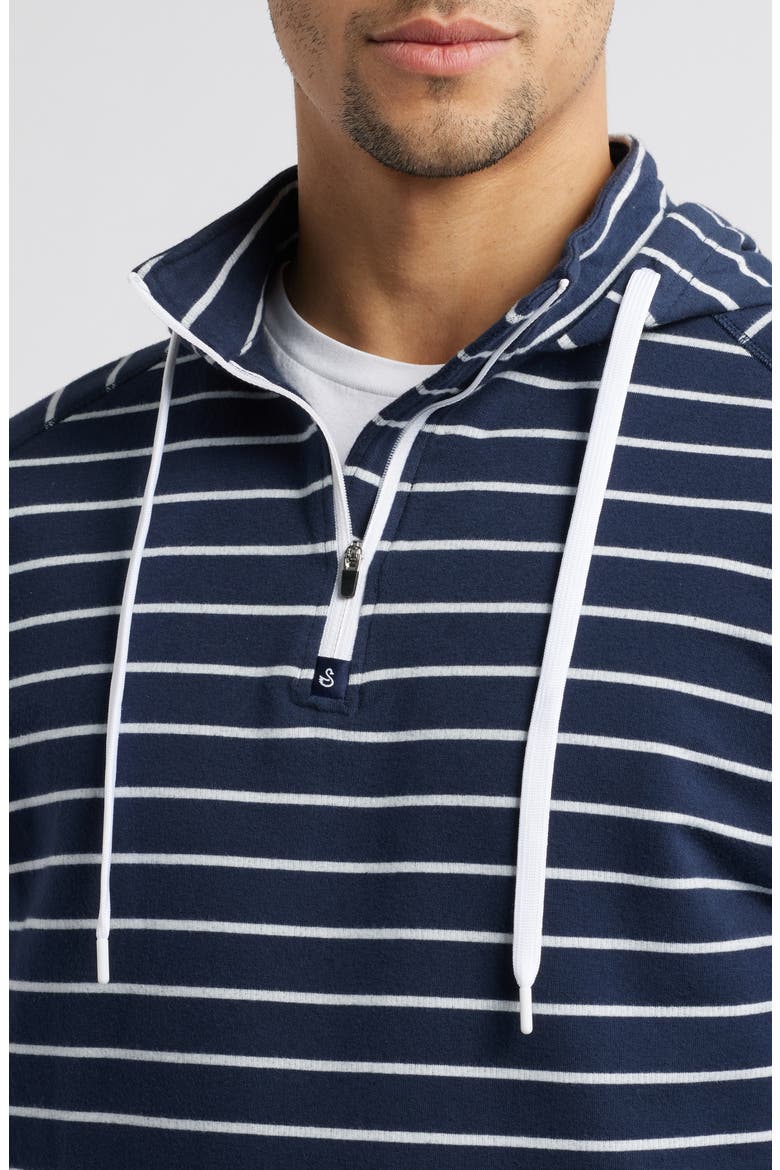 Dalton Quarter Zip Hoodie, Alternate, color, MIDNIGHT NAVY