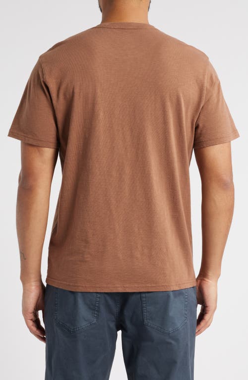 Treasure & Bond Lived In Slub Jersey Crewneck T-shirt In Brown