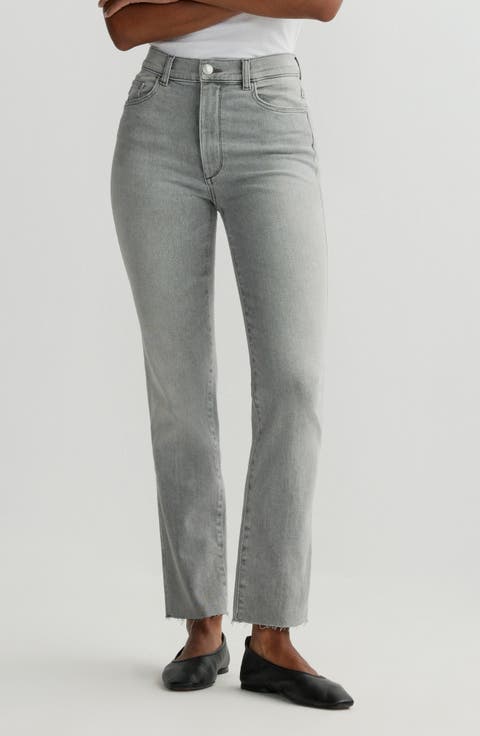 Halle Straight Instasculpt™ High Rise Jeans (Light Smoke)