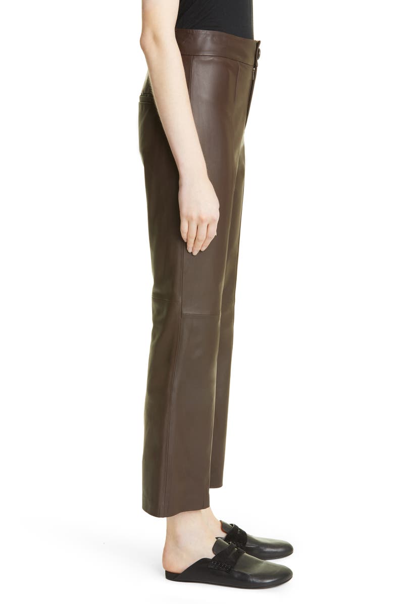 Vince Leather Flare Pants, Alternate, color, 