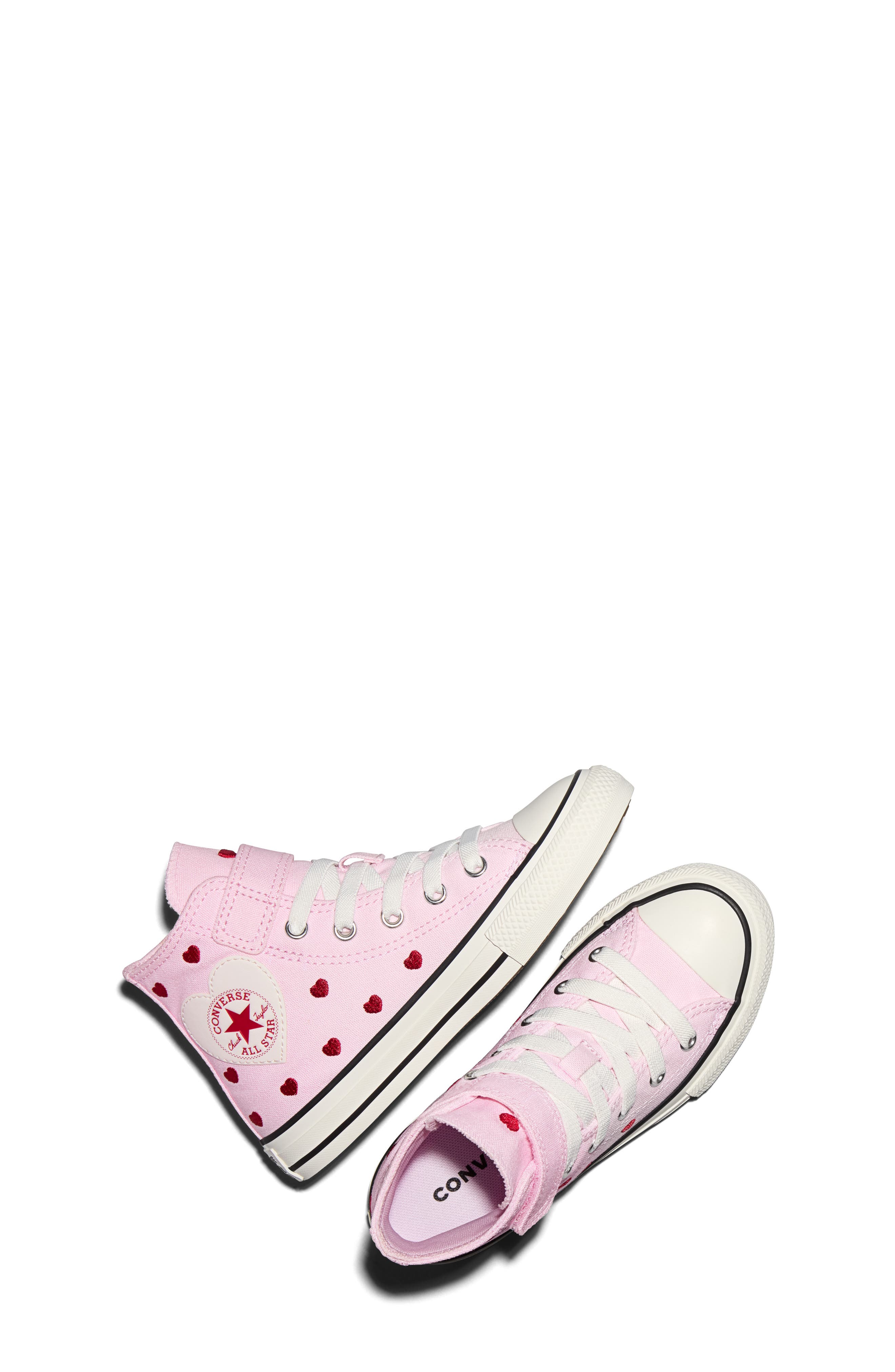 Converse Kids' Chuck Taylor<sup>®</sup> All Star<sup>®</sup> 1V High Top Sneaker, Alternate, color, New Found Bloom/ Vintage White