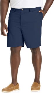 Harbor Bay by DXL Big & Tall Waist-relaxer Cotton Shorts