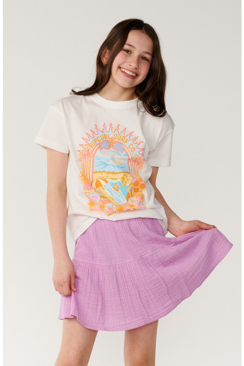 Kids' Costa del Sol Cotton Skort, Main, color, LILAC