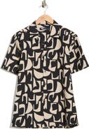 T.R. PREMIUM Abstract Print Camp Shirt