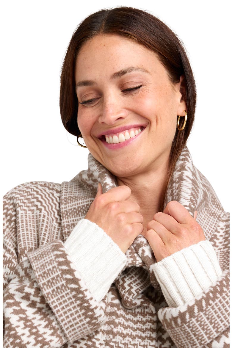 x @cellajaneblog Plaid Jacket, Alternate, color, TOAST PLAID