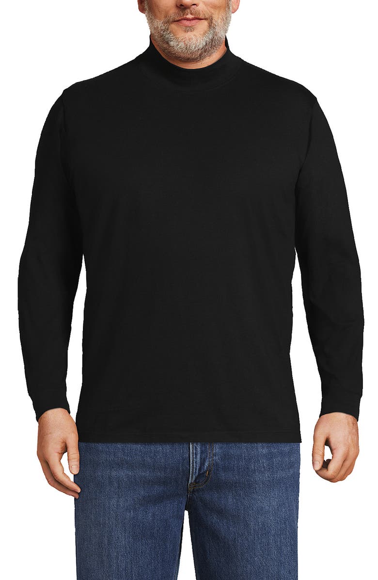 Lands' End Super-T Mock Turtleneck, Alternate, color, 