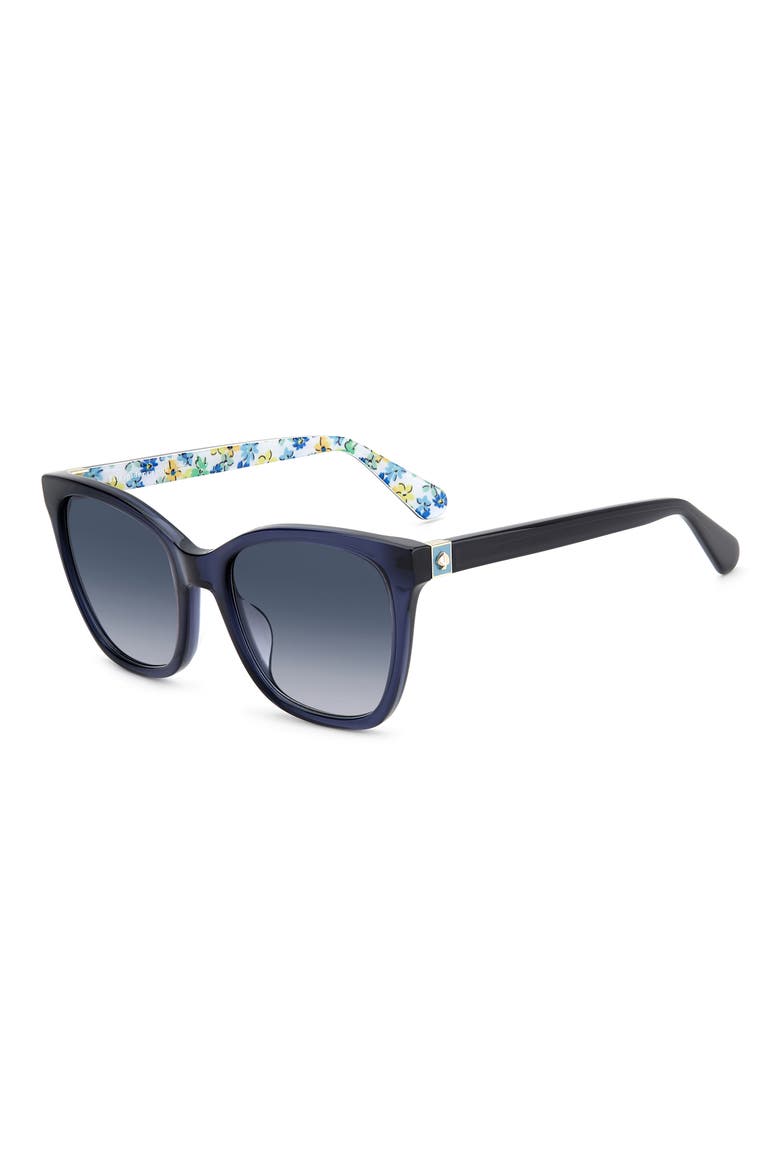 desis 55mm cat eye sunglasses, Alternate, color, BLUE
