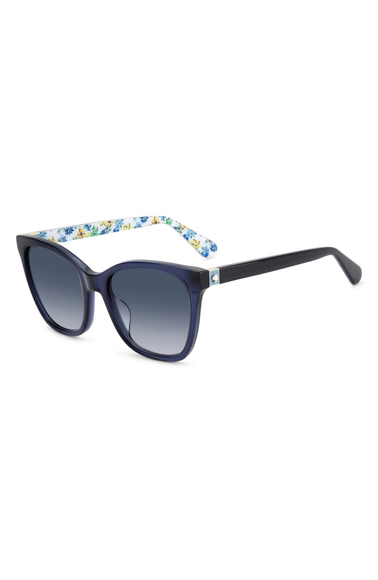Kate Spade New York desis 55mm cat eye sunglasses, Alternate, color, Blue