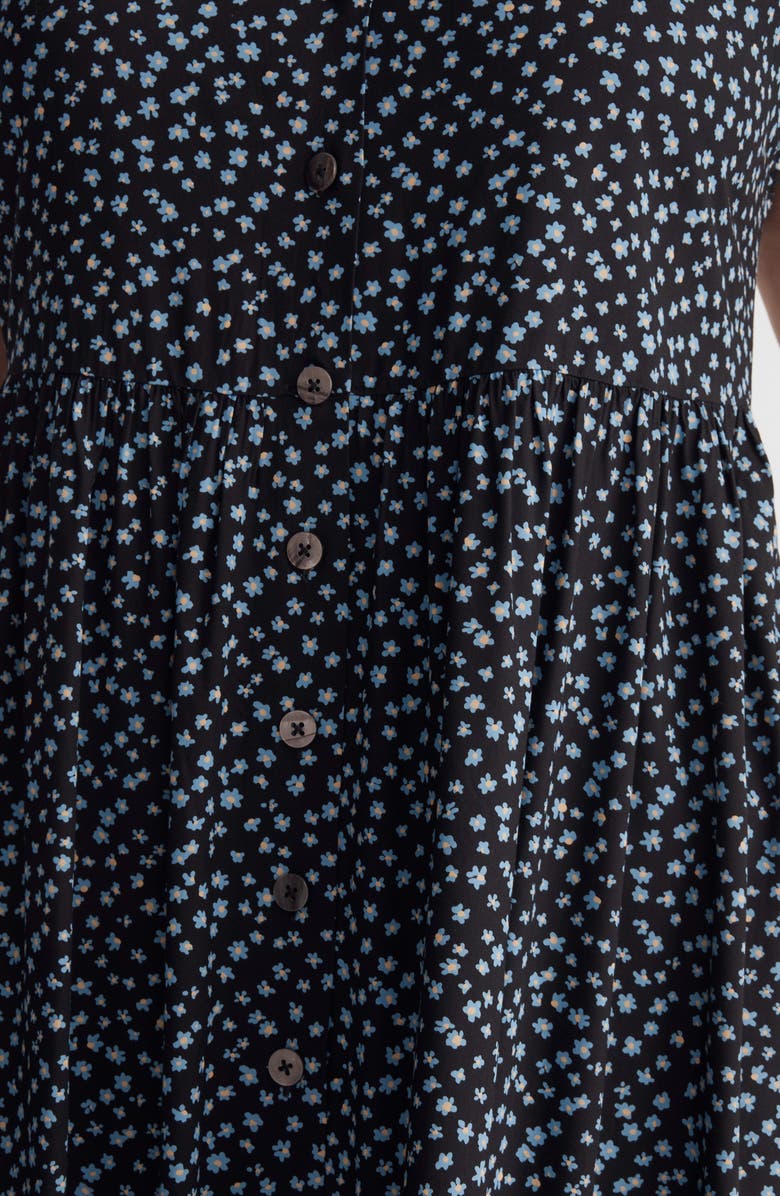 Madewell Challis Button Front Midi Dress, Alternate, color,
