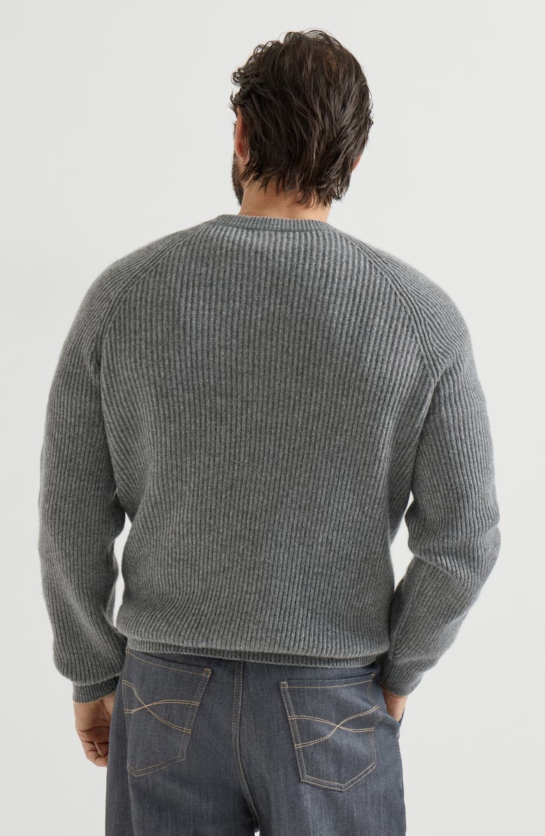 Brunello Cucinelli Cashmere sweater, Alternate, color, Dark Grey