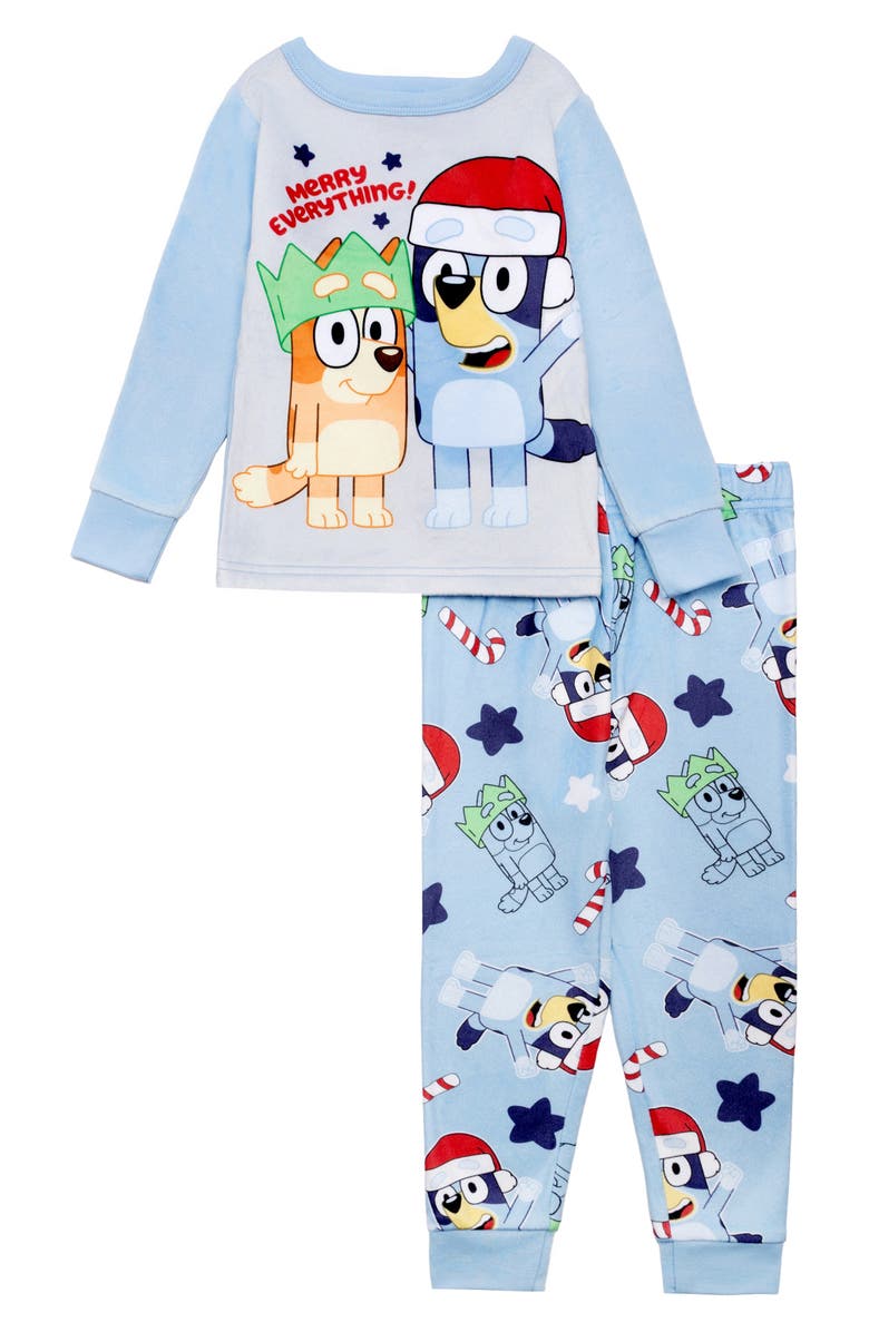 AME Kids' Bluey Long Sleeve Pajamas, Main, color, Blue