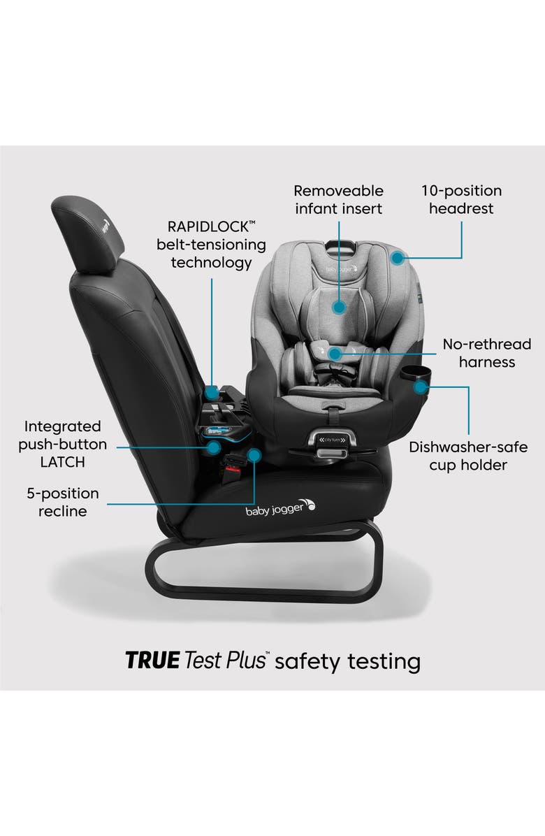 Baby Jogger City Turn<sup>™</sup> Rotating Convertible Car Seat, Alternate, color, Onyx Black