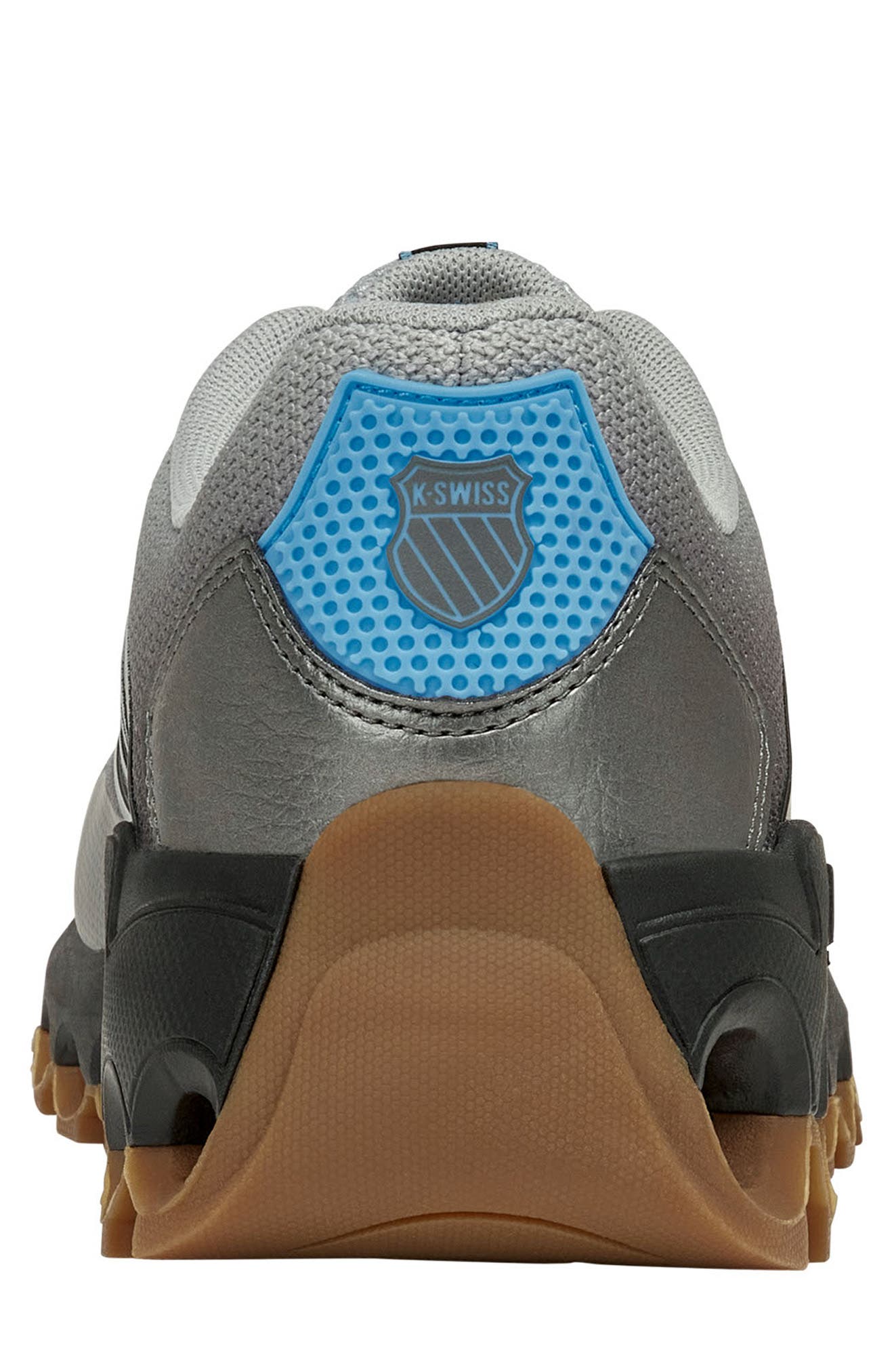 K-Swiss Tubes Sport Sneaker, Alternate, color, Highrise/Coal/Neon Blue/Gum-Xw