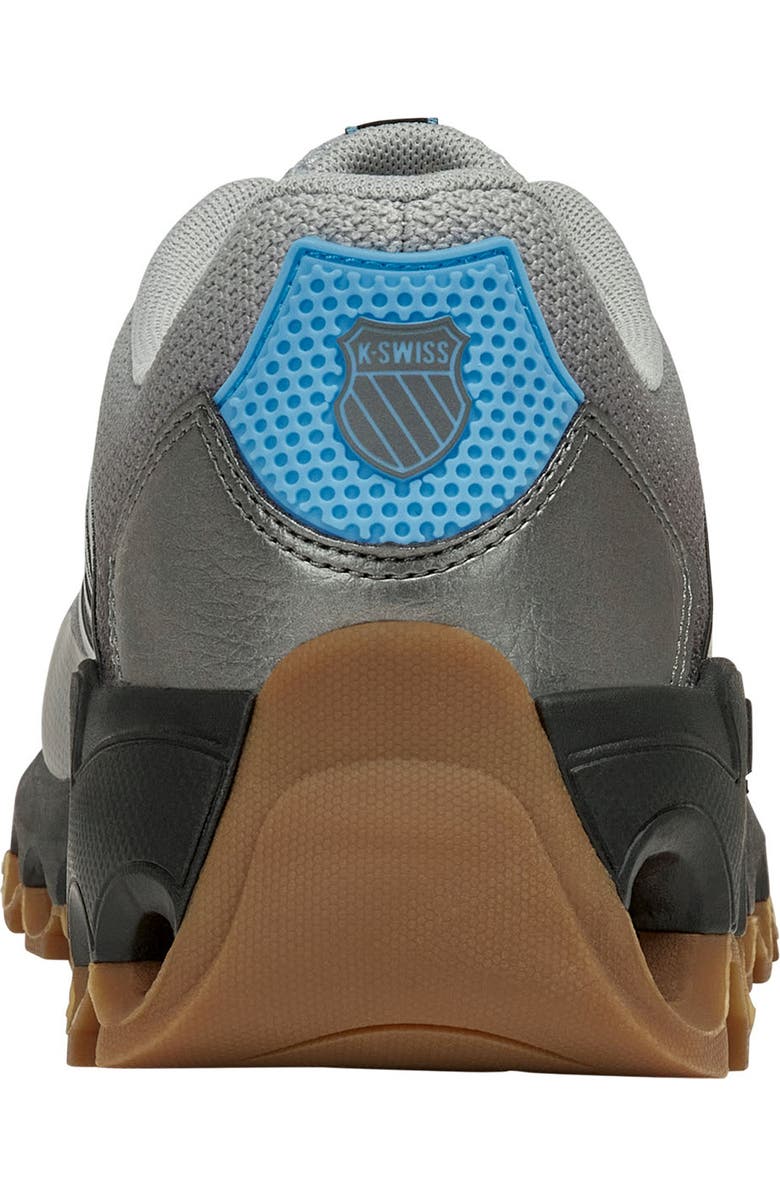 K-Swiss Tubes Sport Sneaker, Alternate, color, Highrise/Coal/Neon Blue/Gum-Xw