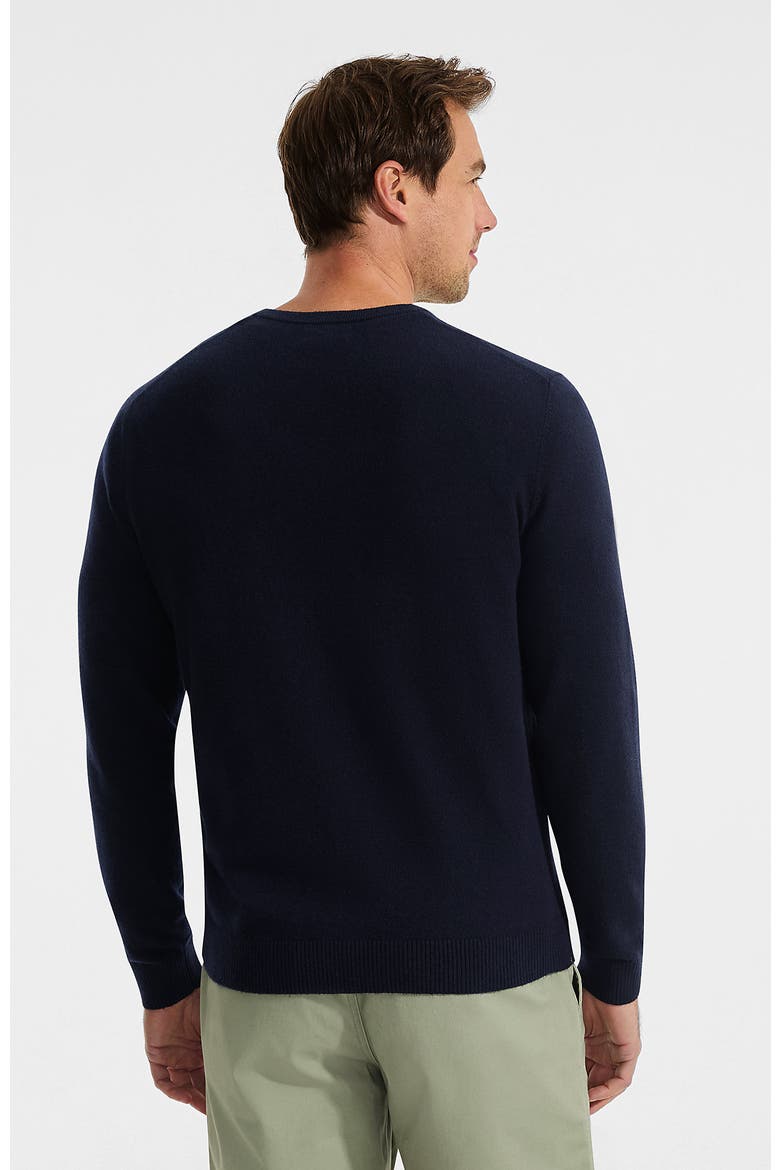 CashTouch V Neck Sweater, Alternate, color, Navy Heather