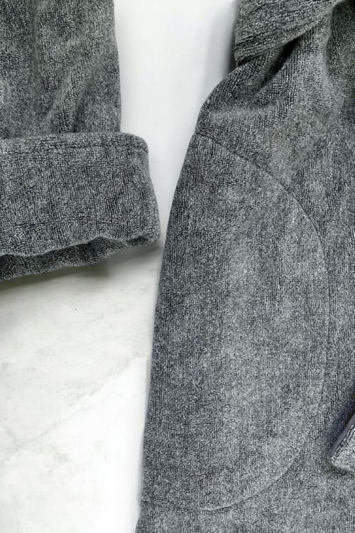 Bedvoyage Melange Viscose Cotton Blend Hypoallergenic Bath Robe In Charcoal