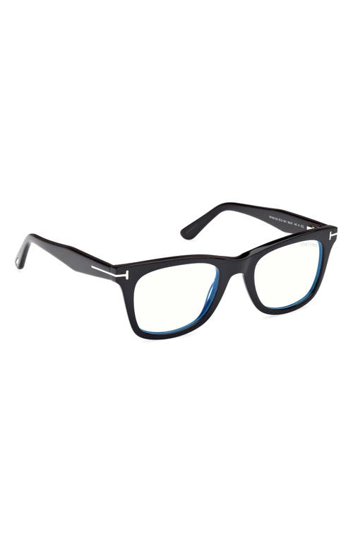 Tom Ford 50mm Square Blue Light Blocking Optical Glasses