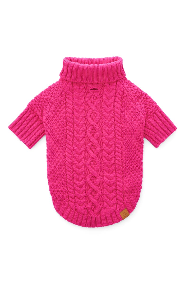 The Foggy Dog Heart Dog Sweater, Main, color, Pink