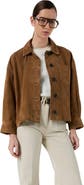 GERARD DAREL Tanael Suede Leather Jacket
