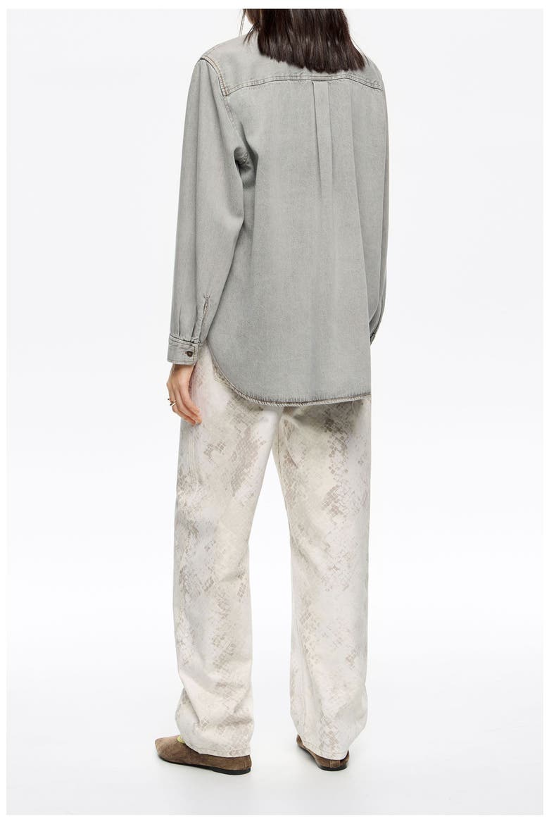 Barrel - Snake Denim Jeans, Alternate, color, SNAKE TAUPE