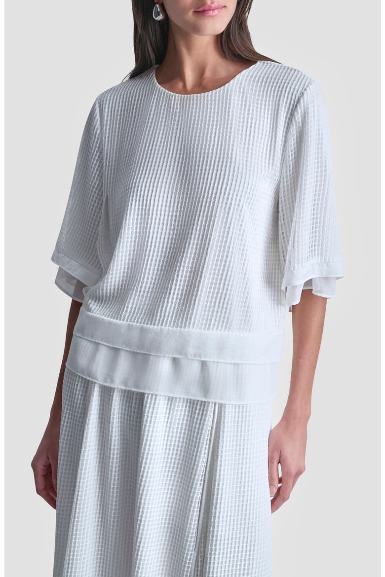 Window Layered Top, Main, color, IVORY