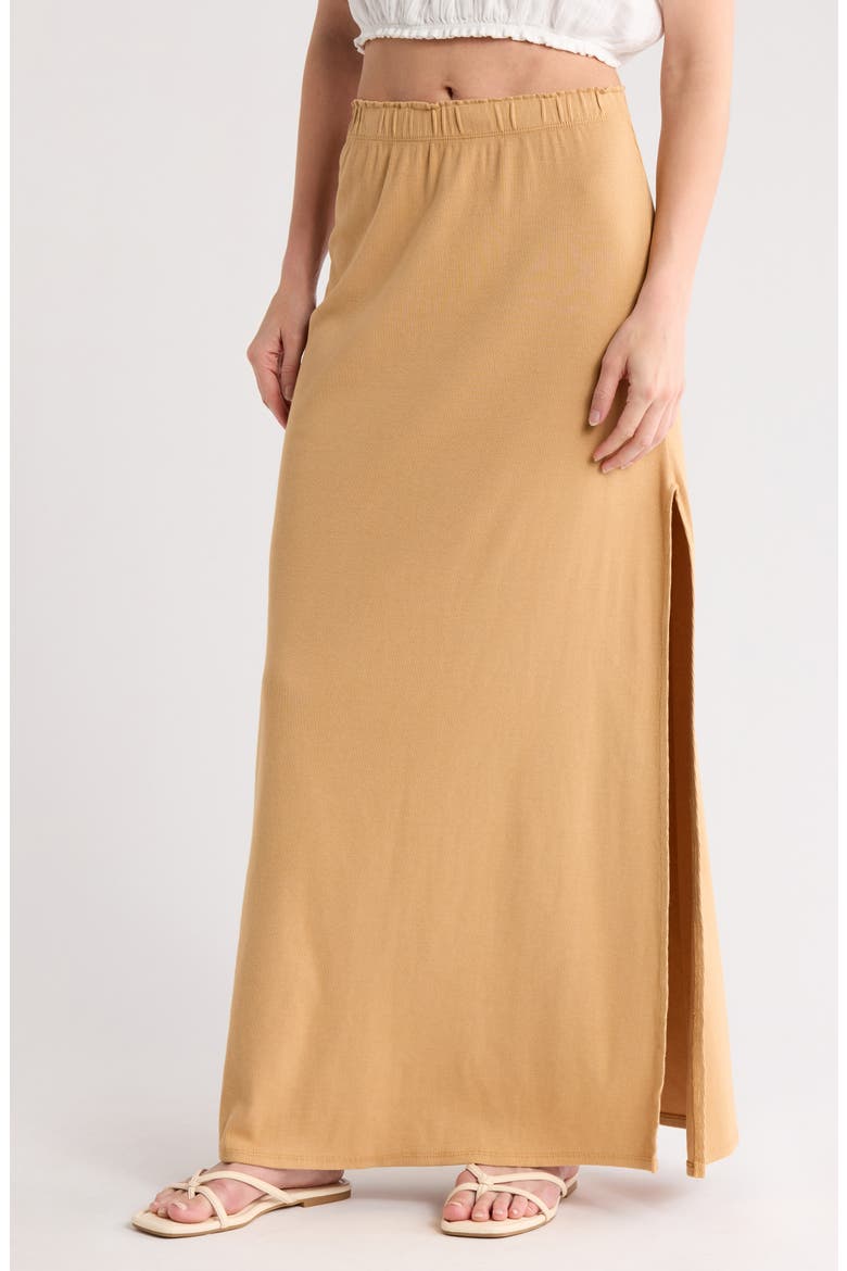 Slit Maxi Skirt, Main, color, COCOON