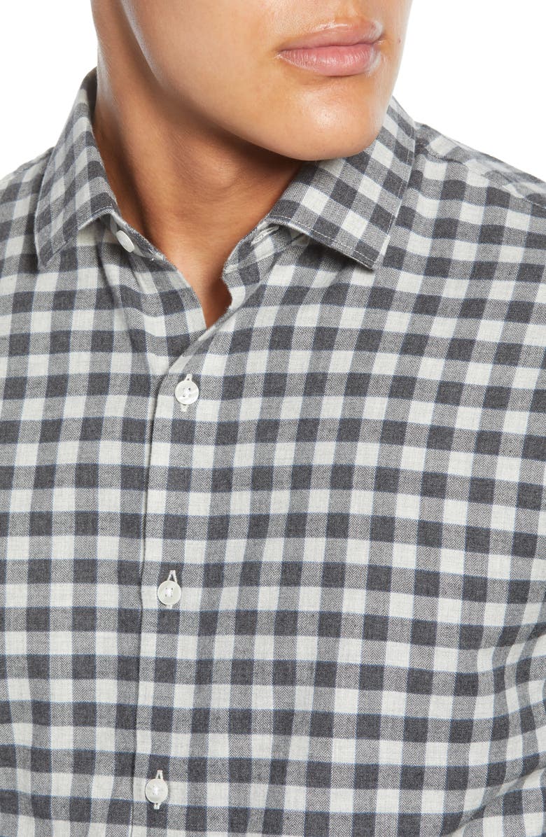 Bonobos Slim Fit Check Button-Up Flannel Shirt, Alternate, color, 