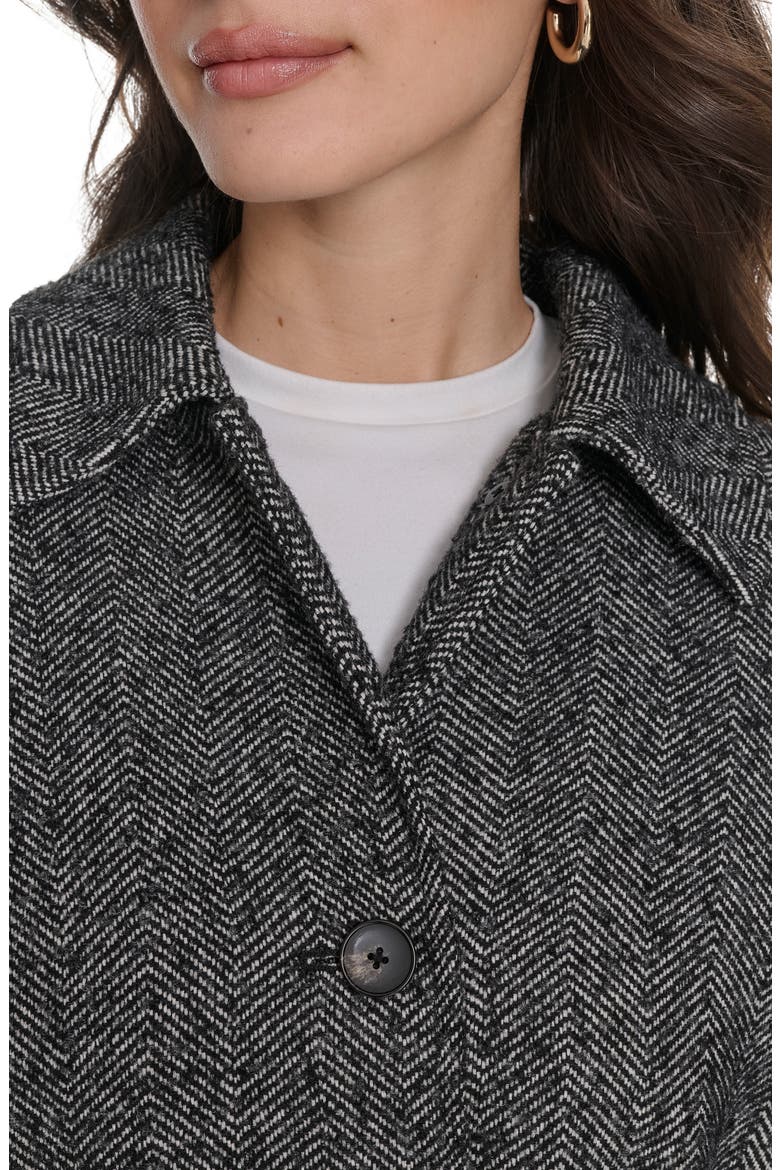 Belted Longline Coat, Alternate, color, HOUNDSTOOTH