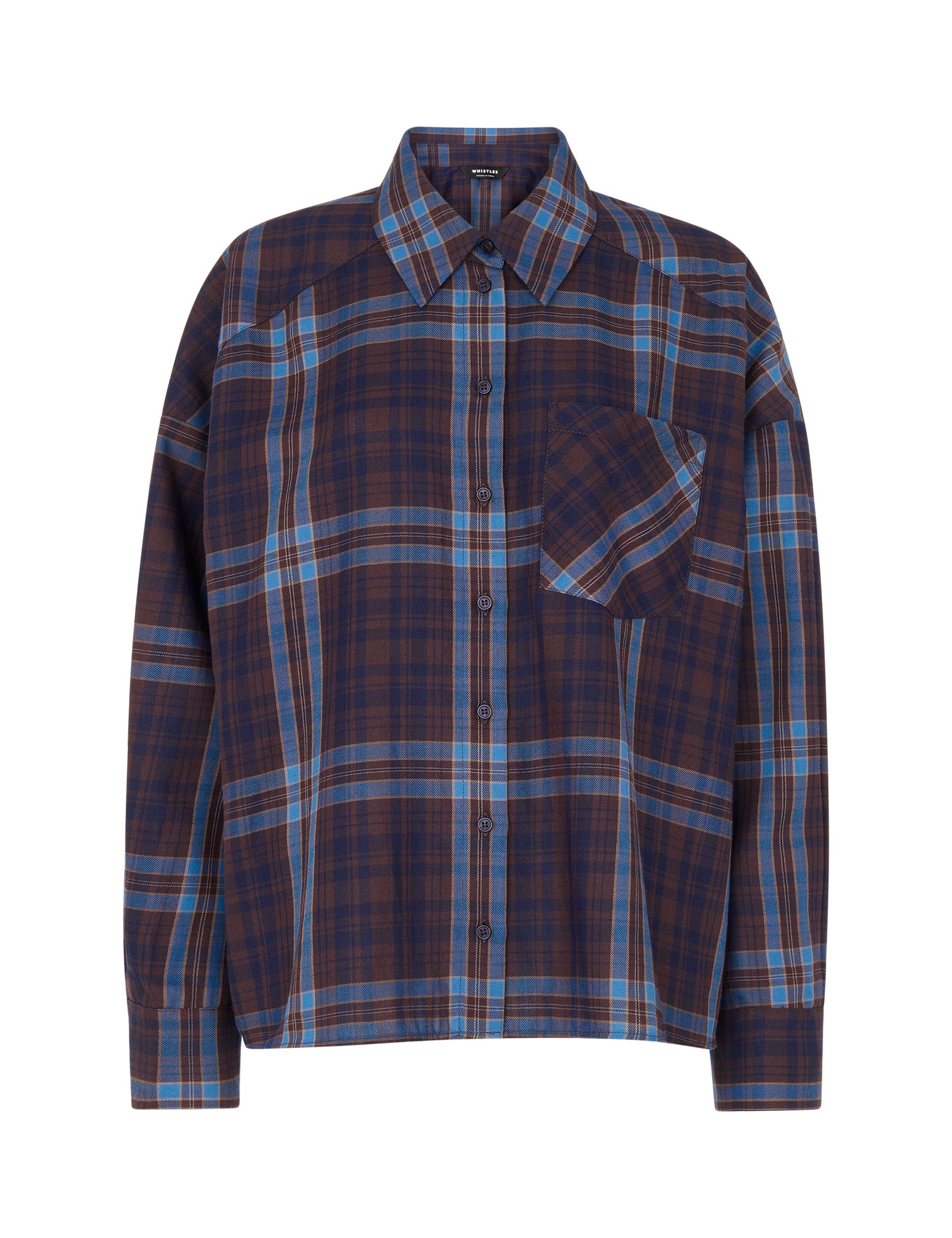 Checked Brushed Cotton Shirt - image 2