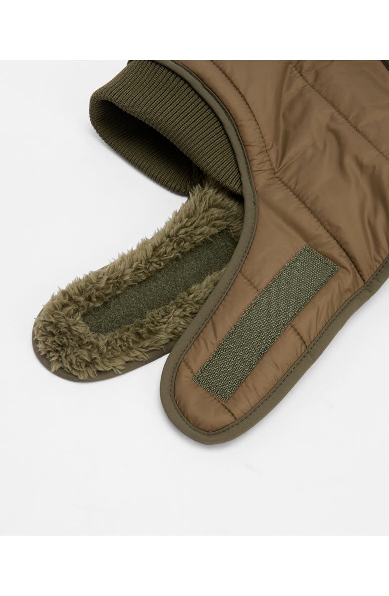 Barbour Brampton Quilted Colorblock Dog Coat, Alternate, color, Olive/ Khaki