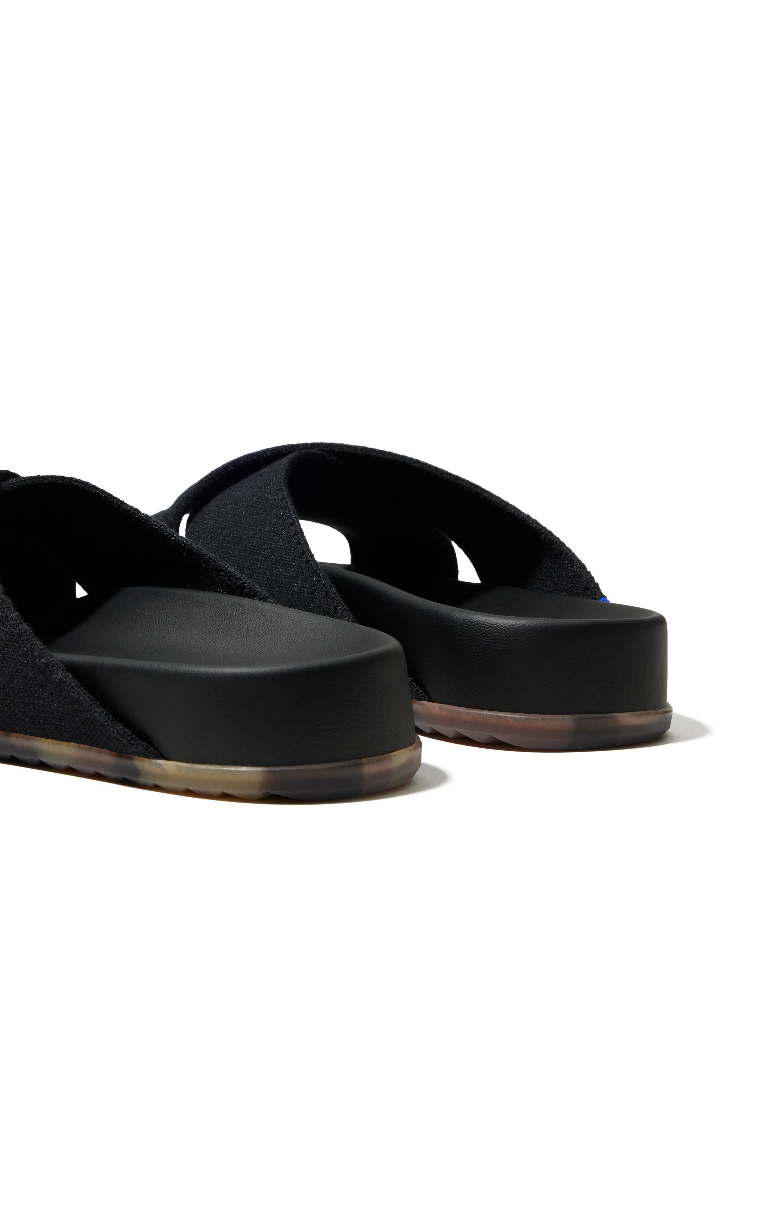 Rothy's The Weekend Slide, Alternate, color, Black