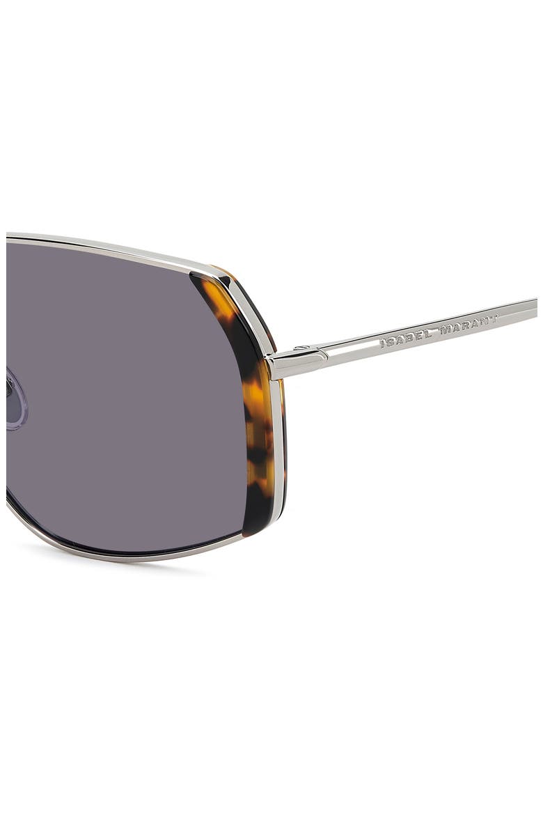 60mm Pilot Sunglasses, Alternate, color, HAVANA RUTHENIUM/ VIOLET