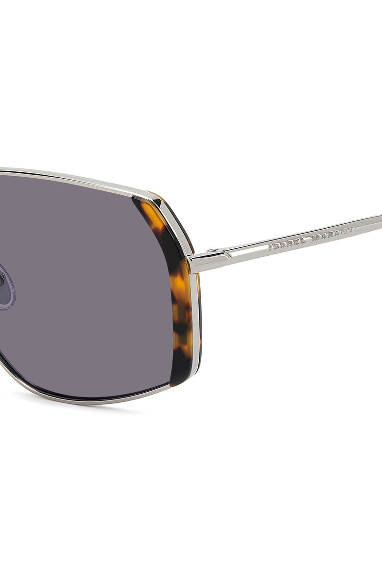 Isabel Marant 60mm Pilot Sunglasses, Alternate, color, Havana Ruthenium/ Violet
