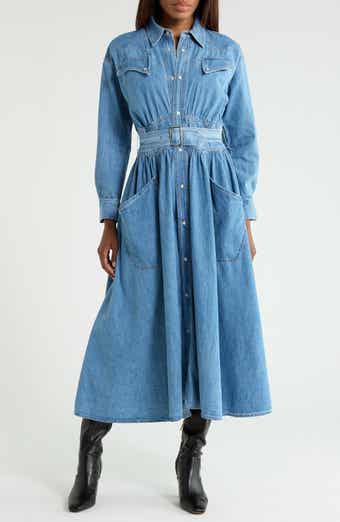 The Gallop Denim Midi Dress