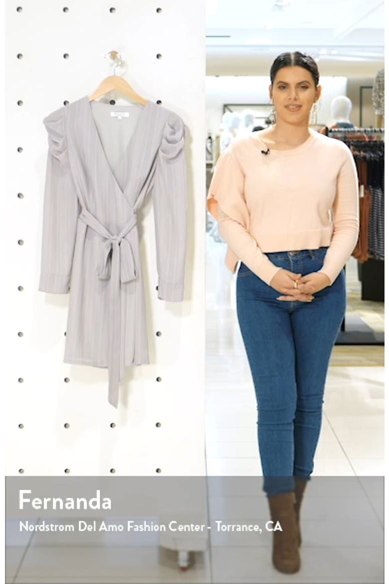 Bianca Wrap Front Long Sleeve Dress video