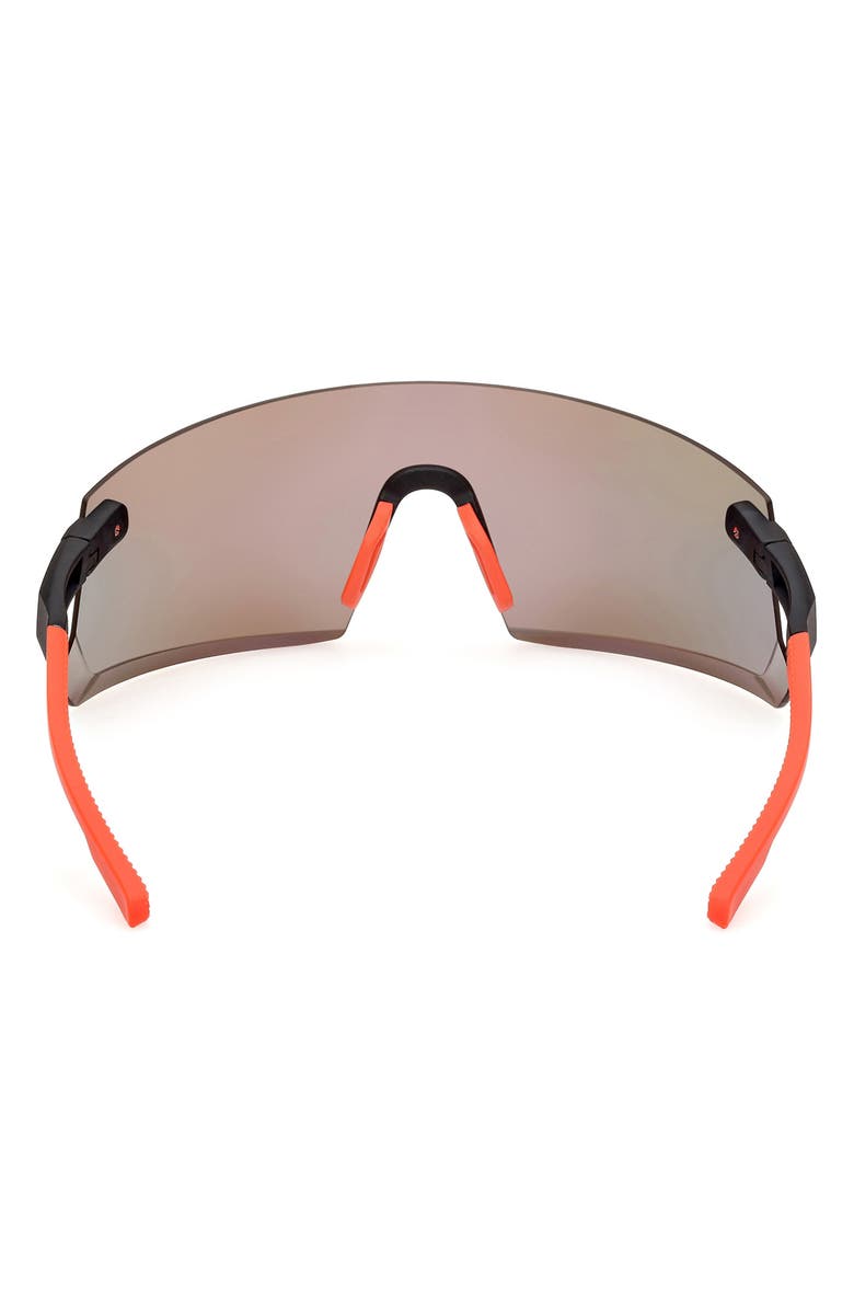 adidas Shield Sunglasses, Alternate, color, Matte Black / Roviex Mirror