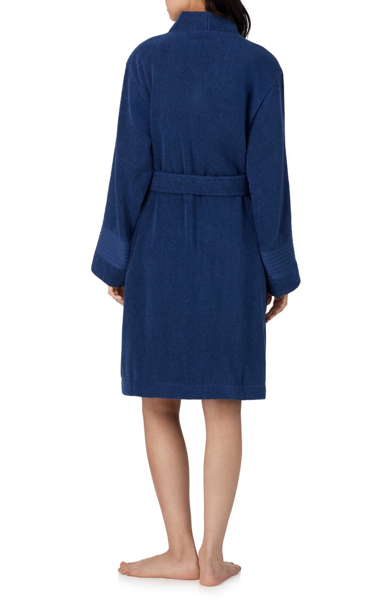 Lauren Ralph Lauren Cotton Terry Robe, Alternate, color, Navy