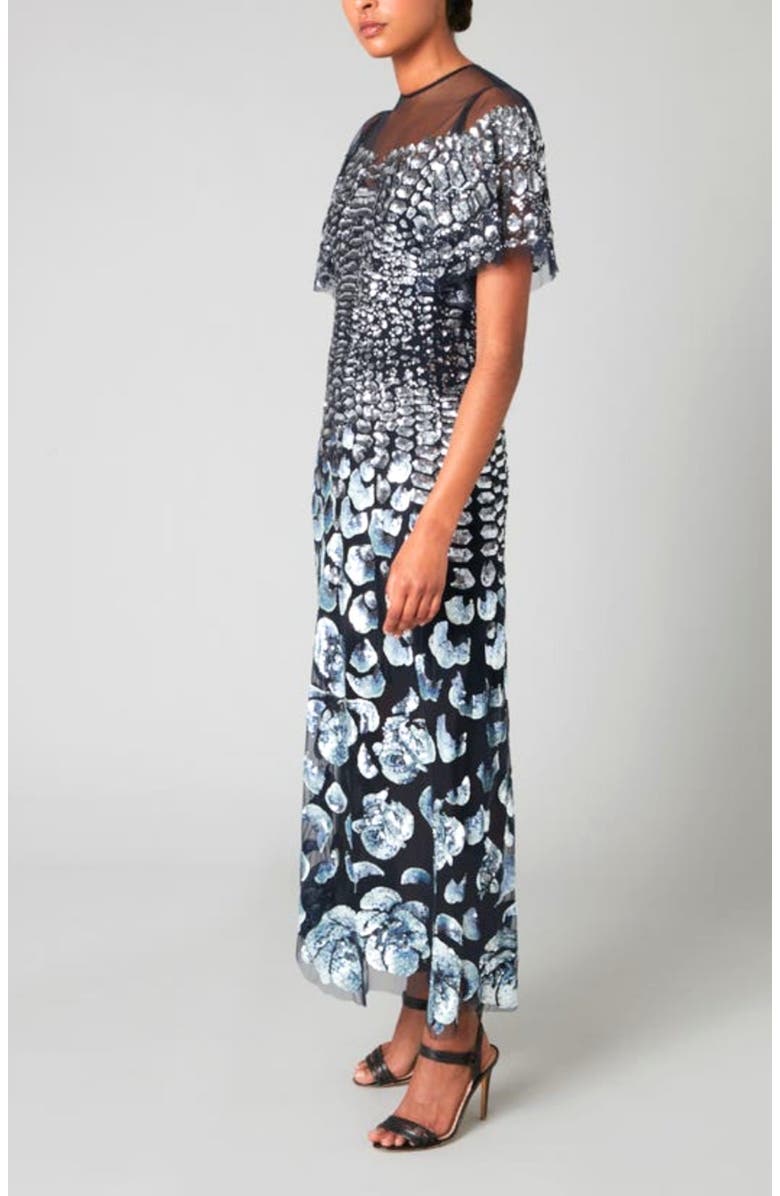 Temperley London Piper Gown, Alternate, color, Midnight