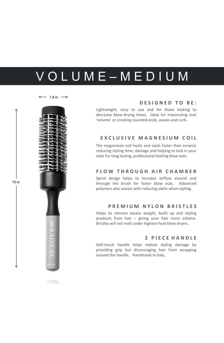Raincry Volume Magnesium Medium Brush, Alternate, color,