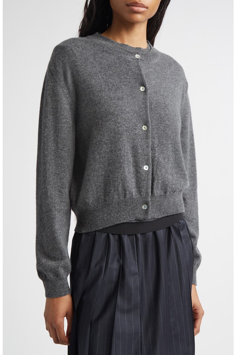 Seashell Cashmere Cardigan, Alternate, color, CASTAGNA CASTAGNA
