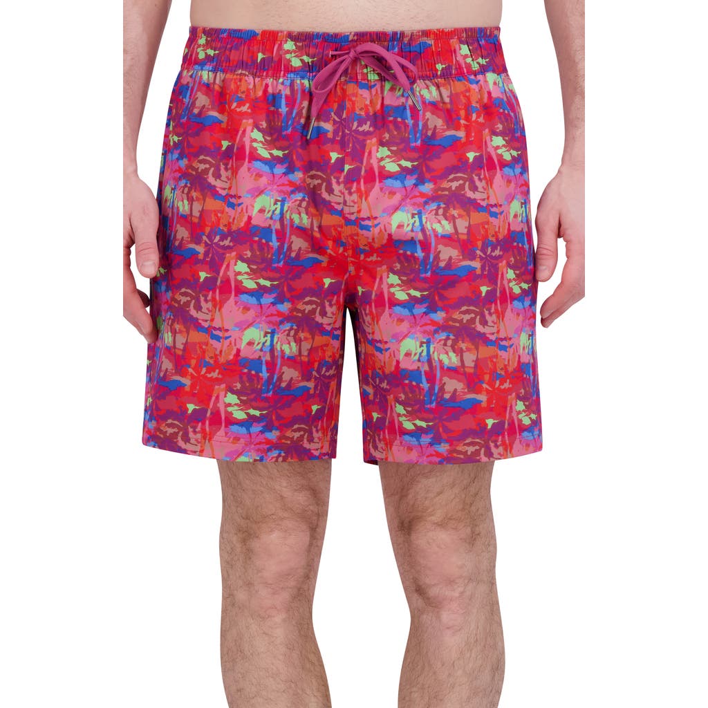 Robert Graham Quickdry Boxer Board Shorts In Pink
