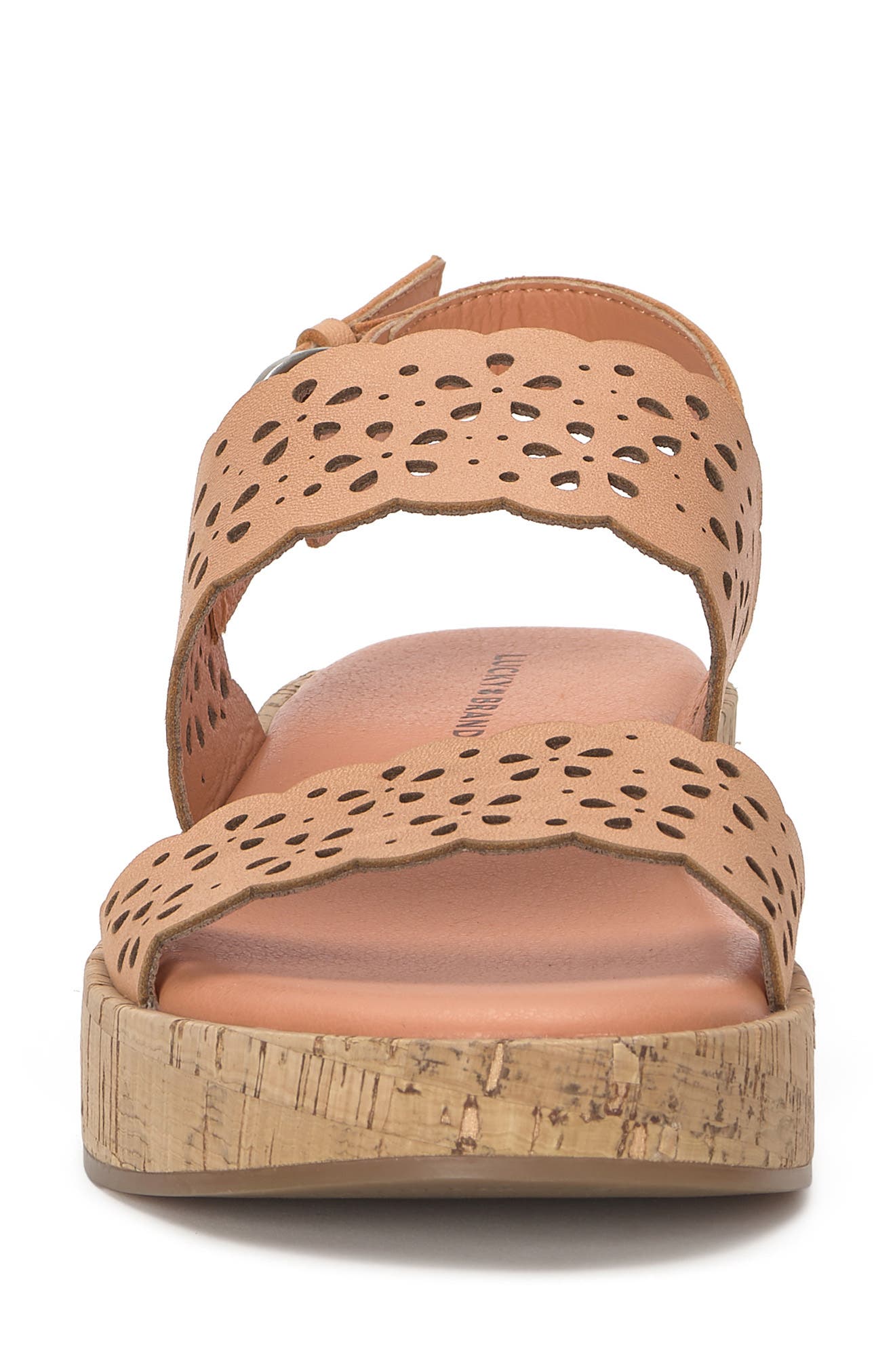 Elsie Wedge Sandal, Alternate, color, SUNSET PEACH