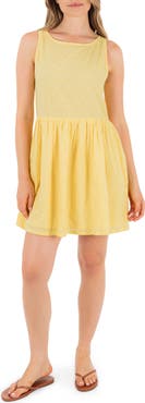 Hurley Sunkissed Back Slit Cotton Dobby Dress