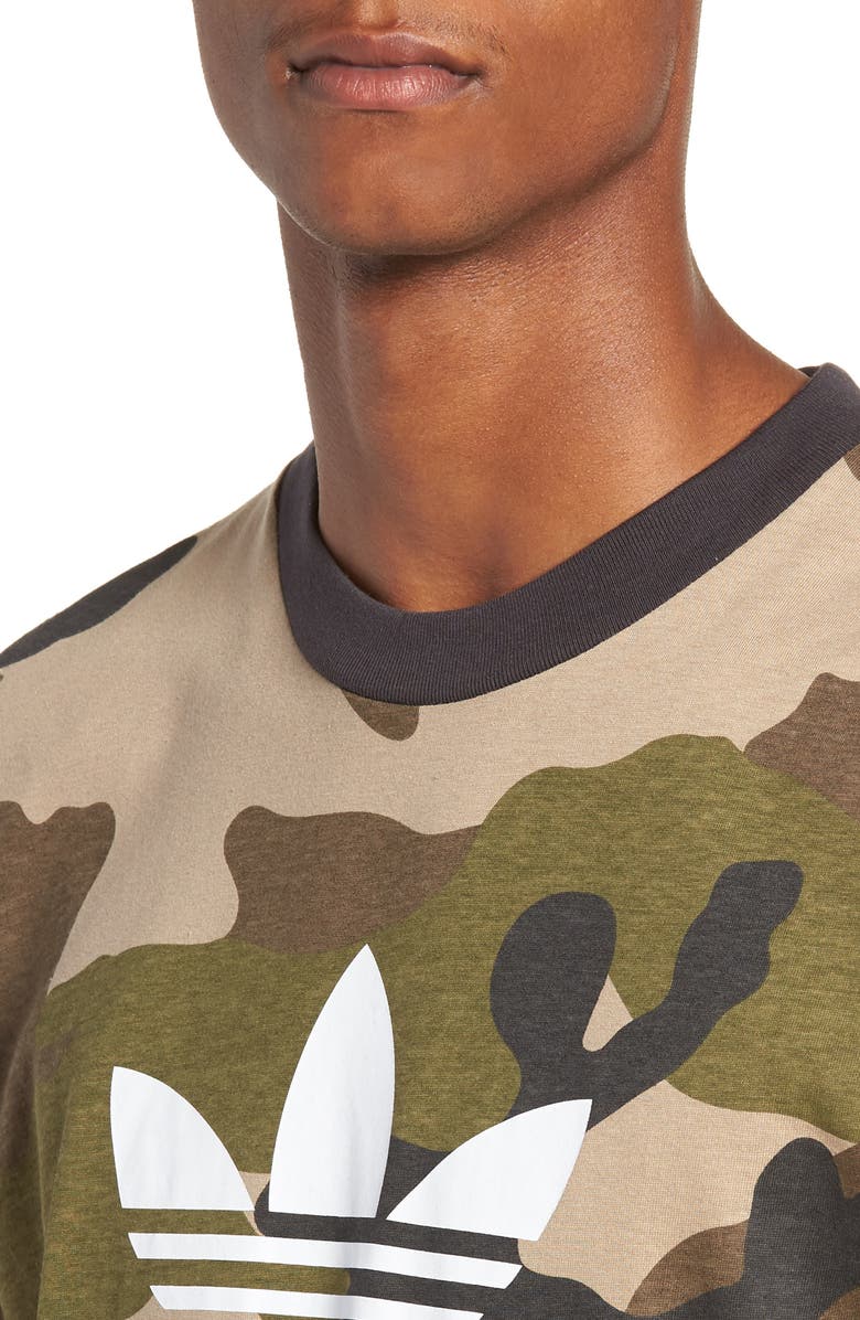 adidas Originals Camo T-Shirt, Alternate, color, 