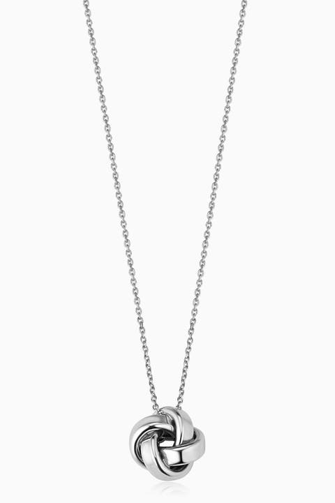 Sterling Silver Eternal Knot Pendant Necklace
